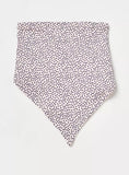 Juniors blue Polk dot bandana bib