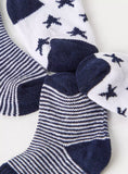 Juniors stars & striped ankle socks (pack of 2)