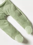 Juniors Green Unicorn Embroidered Fleece Sleepsuit (Winter)