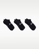 Nike solid black ankle socks (pack of 3)