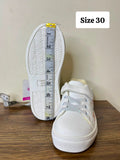 R&B white butterfly printed shoes