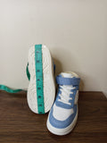 Matalan Girls blue colorblock High Top Shoes