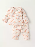Juniors bunny printed shirt & pyjama set (set of 2)