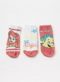 Disney the little mermaid ankle socks (pack of 3)