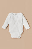 Juniors white fullsleeves breathable bodysuit