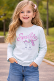 Juniors unicorn born to Shine Fullsleeves tshirt
