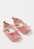 Giggles polka dot infant shoes