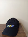 Puma black multicolor text adult cap