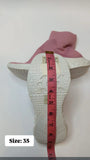 Shoexpress pink textured high slip on shoes