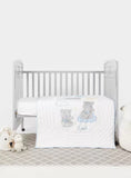 Giggles wish embroidered quilt blanket