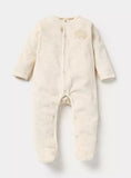 Juniors beige elephant fleece sleepsuit (Winter)