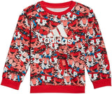 Adidas red all over lion printed sweatshirt & jog pants (set of 2) (Winter)