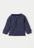 Juniors navy all over ribbed shirt & pyjama set (set of 2)