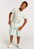 Eligo boys pastel stripped dress shirt (Summer)