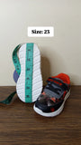 R&B black spiderman printed shoes