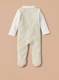 Giggles beige coat formal sleepsuit