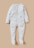 Giggles animals printed zipped sleepsuit