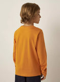 Juniors mustard player printed Fullsleeves tshirt