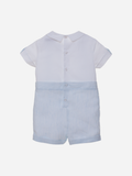 Juniors blue & white bow half romper (Summer)