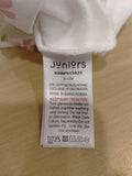 Juniors green flower printed fleece lined sleepsuit (Winter)