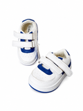 R&B blue & white colorblock shoes