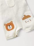 Juniors Bear & Mushroom Embroidered Knitted Dunagree (Set Of 2) (Winter)