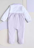 Juniors purple bow floral formal sleepsuit