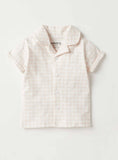 Juniors checkered shirt & shorts set (set of 2)