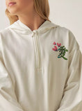 Juniors solid white long fleece lined dress (winter)