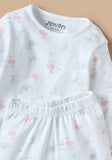 Juniors swan printed shirt & pyjama set (set of 2)