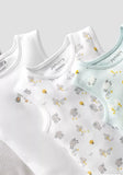 Juniors sheep & stripe printed bodysuits (set of 6)