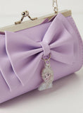 Frozen lilac clutch