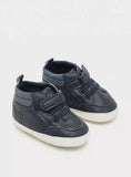 Juniors Panelled Infant Shoes with Hook and Loop Closure