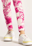 Puma girls pink abstract leggings
