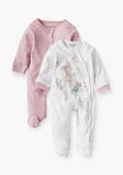 Juniors pink magical sleepsuits (set of 2)
