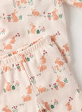 Juniors bunny printed shirt & pyjama set (set of 2)