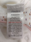 Juniors white elephant embroidered fleece sleepsuit (Winter)