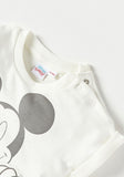 Mickey mouse embroidered half romper (Summer)