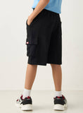 Juniors spiderman black shorts with drawstring (Summer)