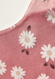 Juniors white floral bib