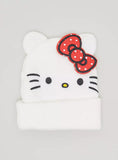 Hello Kitty Cat Embroidered Beanie cap with Ear Applique (Winter)