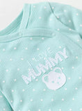 Juniors I Love Mummy Embroidered Sleepsuit