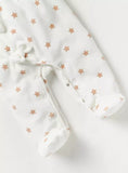 Juniors all over star printed bow applique sleepsuit (winter)