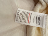 Juniors white knitted openfeet sleepsuit (winter)