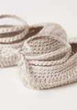 Giggles Grey infant knitted booties (Box packaging)