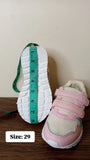R&B pink & white colorblock shoes