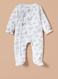 Juniors bunny printed frill sleepsuit