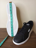 Puma solid black white lined shoes(Box packaging)