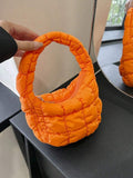 Quilted orange Handbag