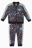 Adidas multicolor dark splash pullover & jog set (set of 2)